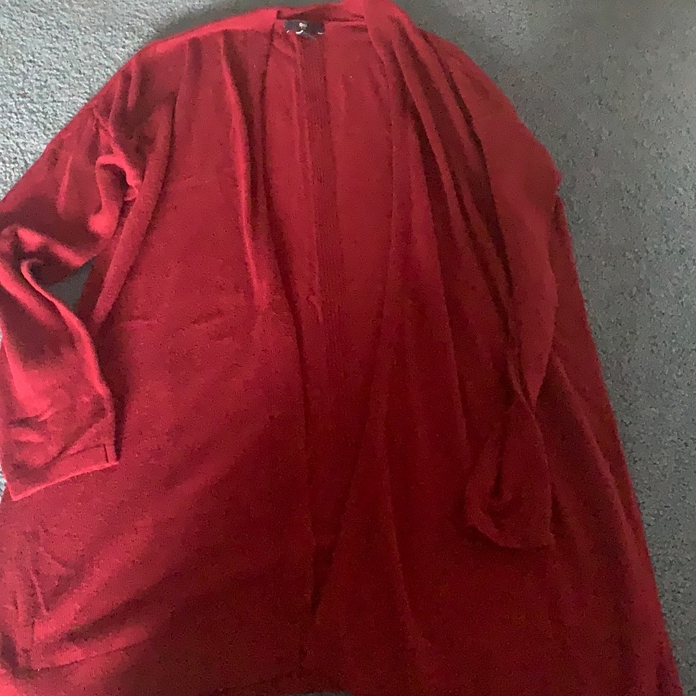 Maroon gap cardigan